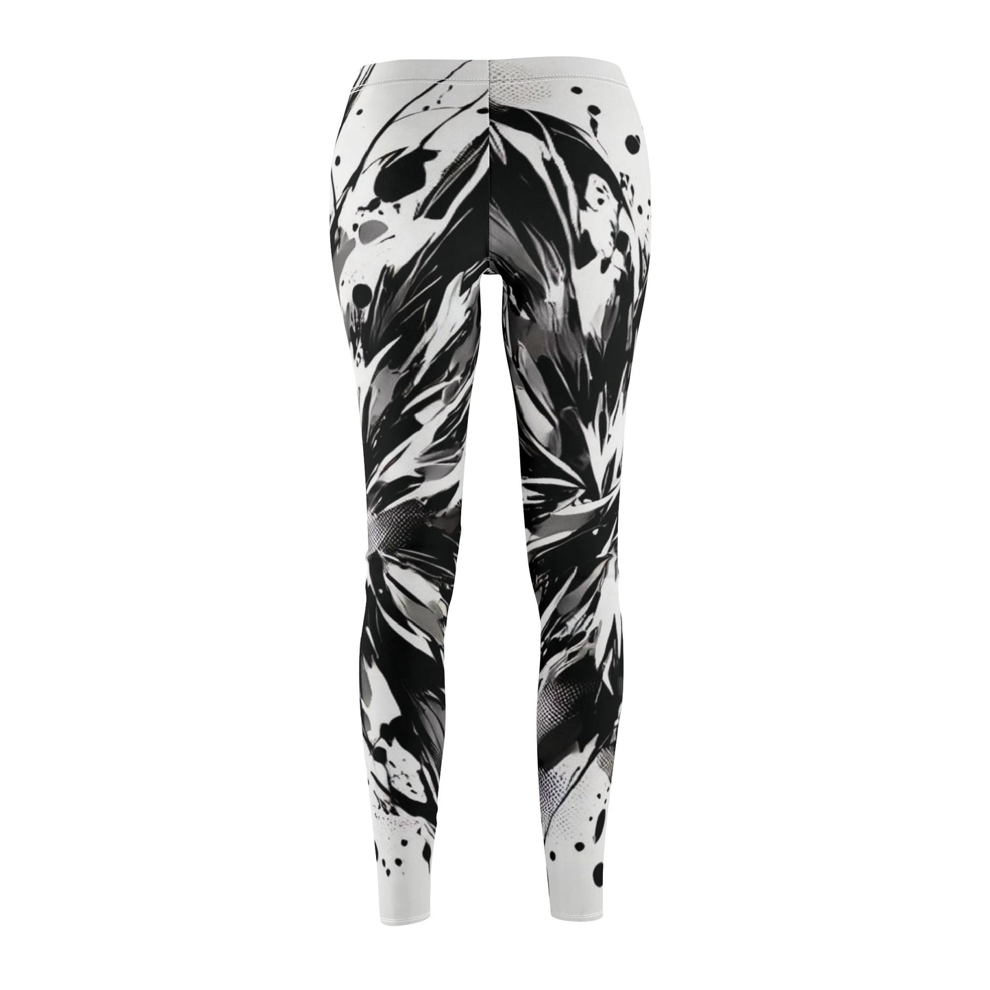 Mikanao Women's Mid-rise Casual Leggings print