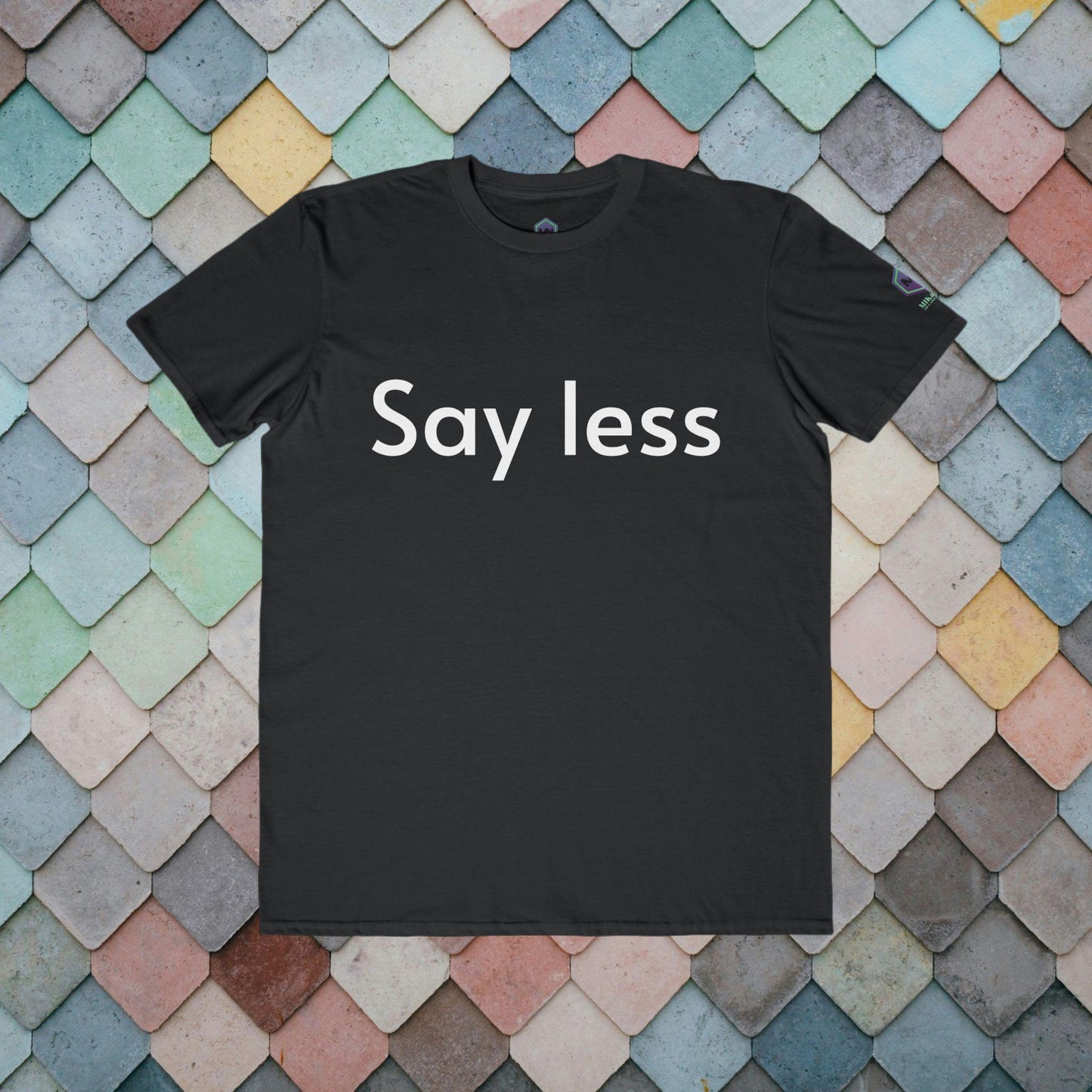 Say less light text