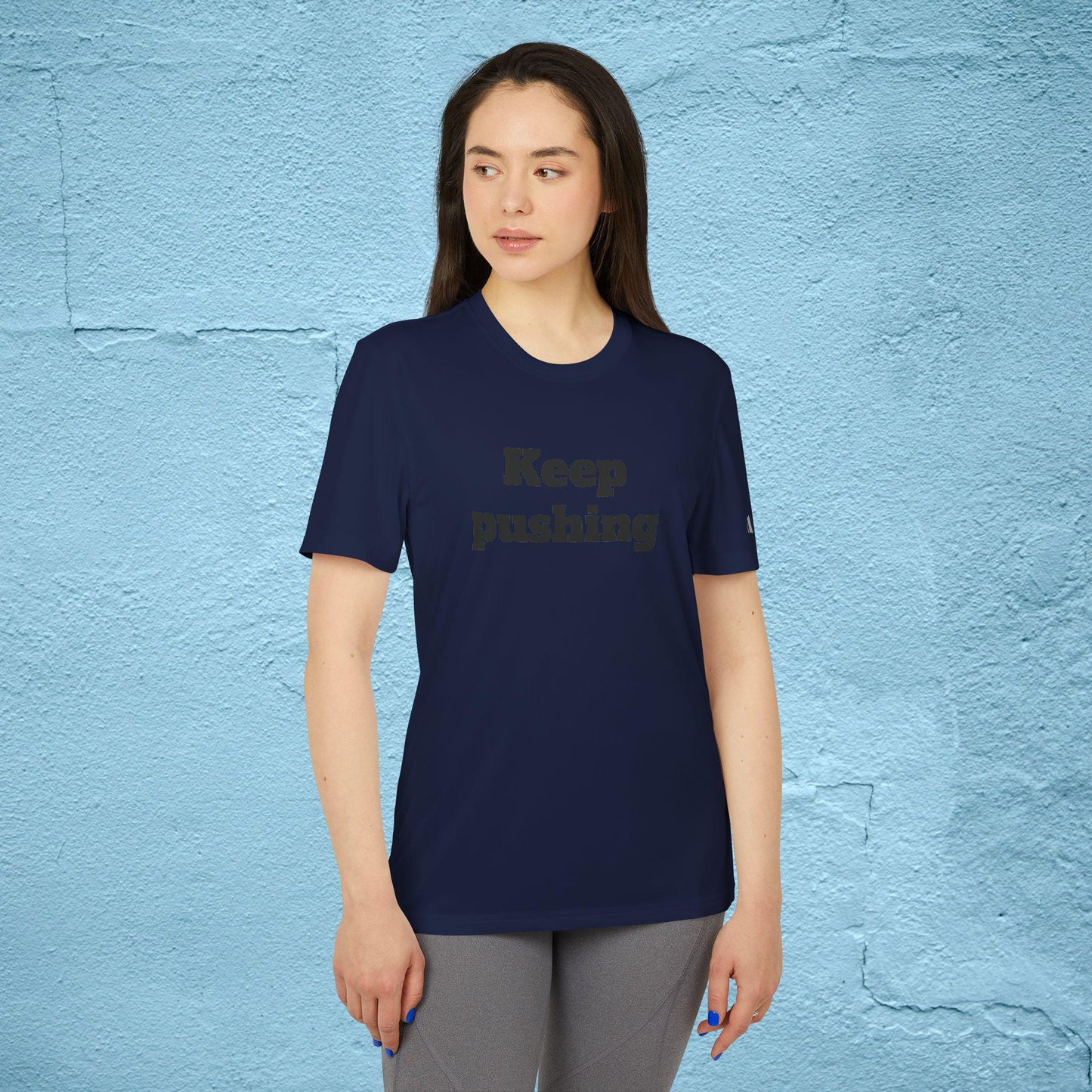 Keep pushing Adidas sport gym shirt