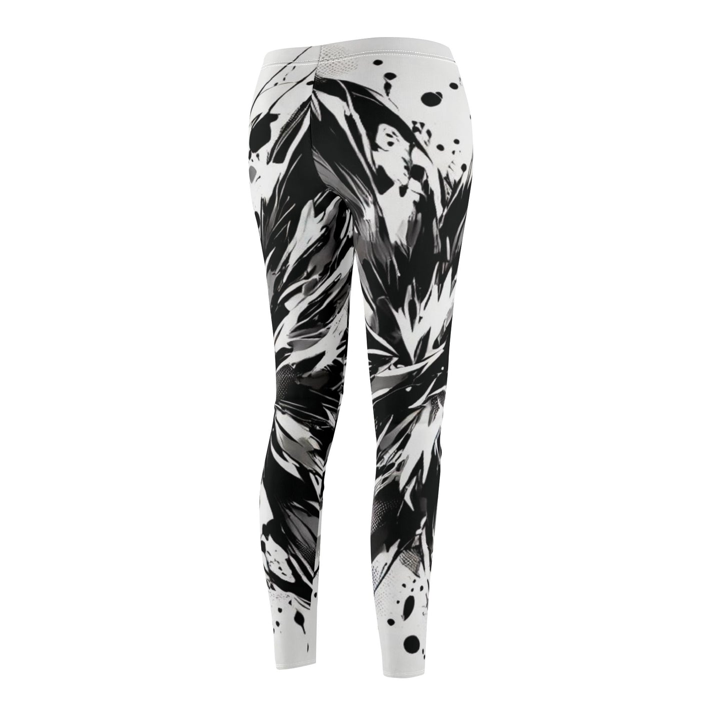 Mikanao Women's Mid-rise Casual Leggings print